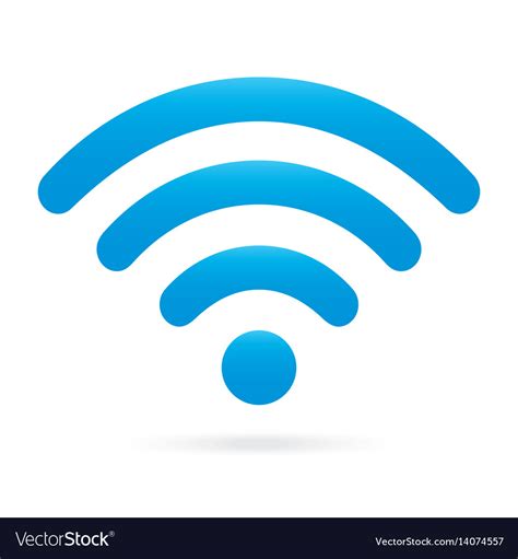 sky light blue wifi icon wireless symbol  vector image