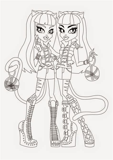 printable monster high coloring pages customize  print