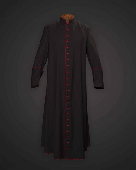 buy  black cassock red trim prelate  honor apalgatex   fine clerical apparel