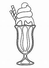 Cream Ice Sundae Drawing Coloring Milkshake Pages Outline Drawings Colouring Template Draw Printable Sketch Minotaur Getdrawings Sundaes Clipart Clip Print sketch template