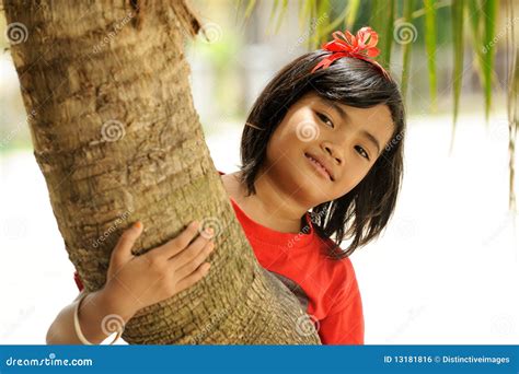 playful child stock photo image  portrait palm expression