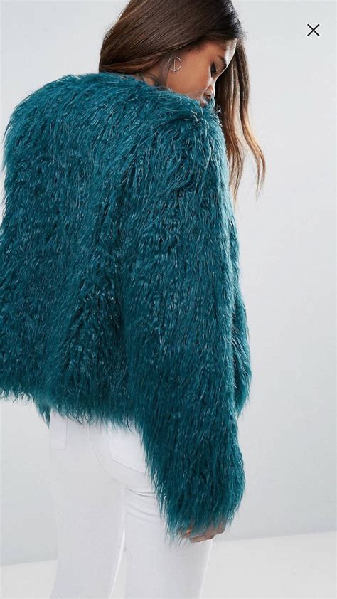 love   asos faux fur jacket fur jacket fashion