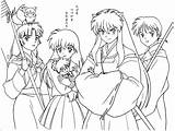 Inuyasha Ausmalbilder Kagome Kikyo Colouring Malvorlagen Colorine Spetri Coloringpagesfortoddlers Printcolorcraft Clipart sketch template