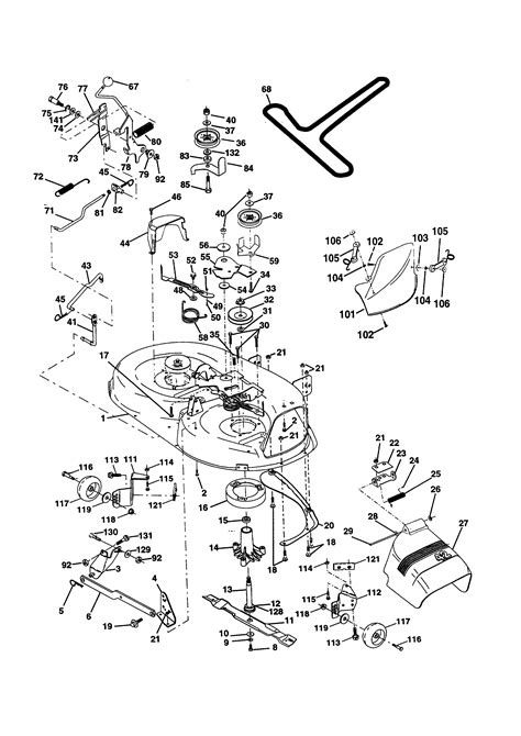craftsman riding mower parts diagram