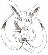 Pokemon Sylveon Pages Coloring Getdrawings Color Getcolorings sketch template