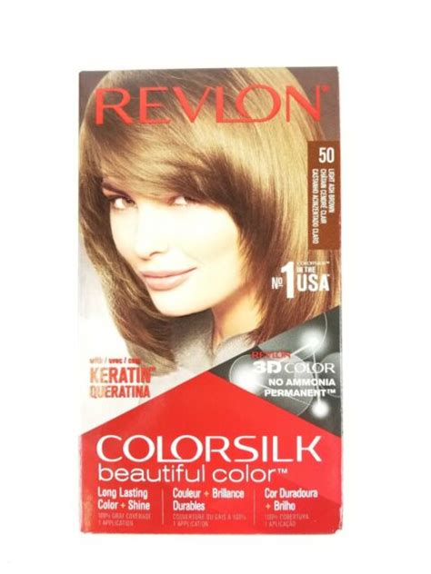 Revlon Colorsilk Haircolor Light Ash Brown 50 Nib Ebay