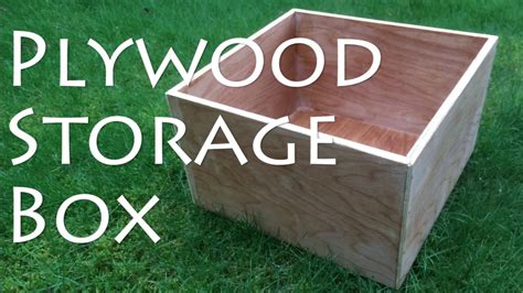 plywood storage box youtube