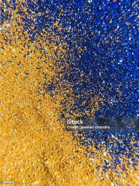 gold blue glitter background stock photo  image