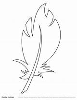 Feathers Doodle จาก บทความ sketch template