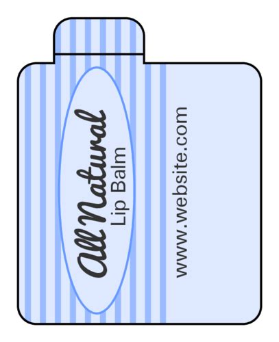 customizable editable  printable lip balm label template