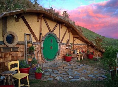 woman builds  incredible hobbit home   tiny hamlet cottage life