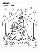 Coloring Pages Winter Christmas Nativity Kids Lifeasmama Wonderful Crafts Sunday School Preschool sketch template
