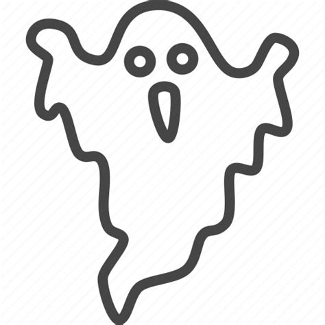ghost halloween holidays  outline icon   iconfinder