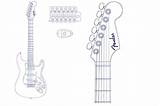 Stratocaster Headstock Telecaster Overlay sketch template