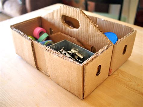 cardboard tool box  pictures instructables