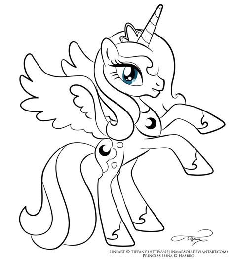 pony princess luna coloring pages mlp princess luna