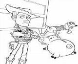 Coloring Pages Toy Slinky Story Dog Woody Sheriff Hamm sketch template