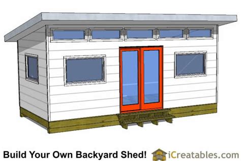 modern studio shed plans