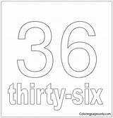 Number Thirty Pages Six Coloring Color Online Numbers Kids sketch template