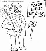 King Luther Martin Coloring sketch template