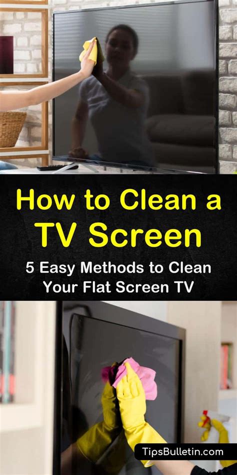 simple ways  clean  tv screen