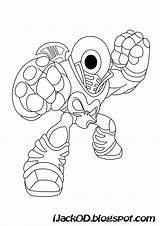 Skylanders Coloring Pages Giants Colouring Brawl Eye Swarm Rex Tree Crusher Fun Bouncer sketch template