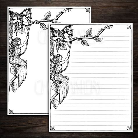 blank book  shadows printable pages set grimoire pages etsy