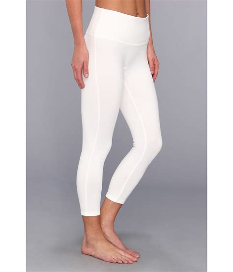 lyst spanx ready to wow capri structured leggings in white