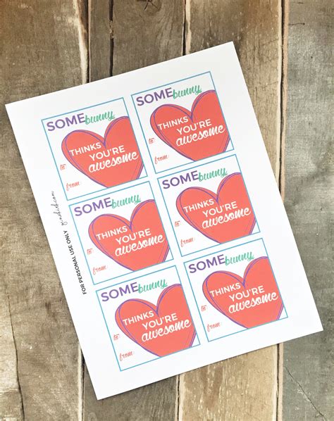 printable valentines day treat tags
