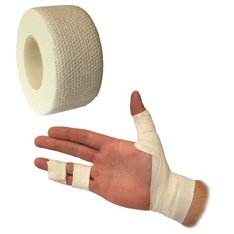 eab elastic adhesive bandage sports wrist hand thumb finger tape strap white  ebay