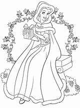 Coloring Christmas Princess Pages Printable Disney Getcolorings sketch template