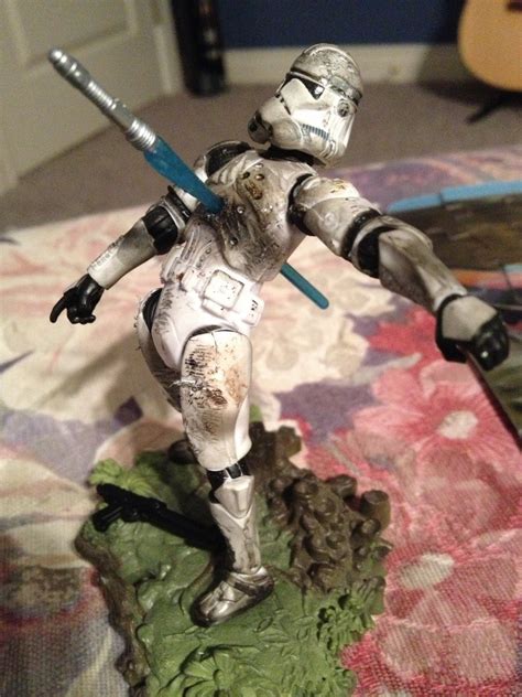 Battle Damaged Clone Trooper I Made From A Action Figure