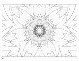 Coloring Fractal Pomegranate Kaleidoscopes Artoftoys sketch template