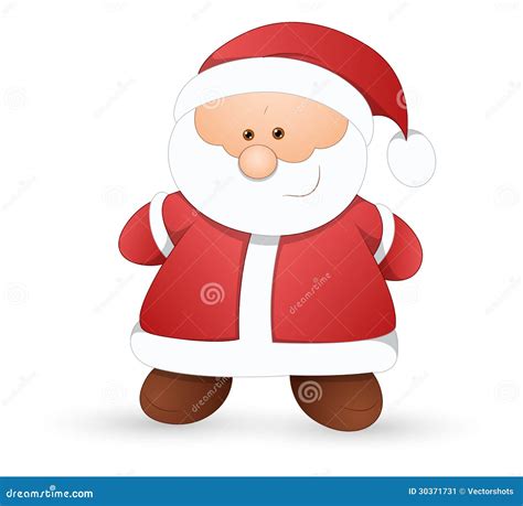 cute santa christmas vector illustration stock illustration
