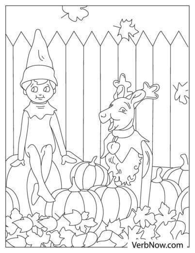 elf   shelf coloring pages book   printable