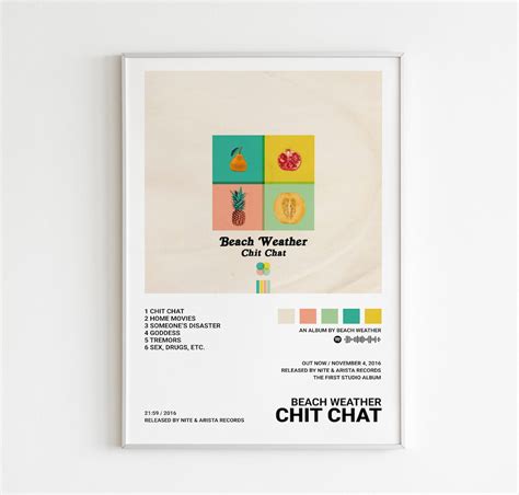 beach weather posters chit chat poster beach weather etsy