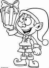 Lutin Cadeau Beau Jecolorie Noël Greatestcoloringbook Benjaminpech sketch template