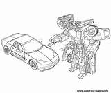 Coloring Car Transformers Pages Printable Color sketch template