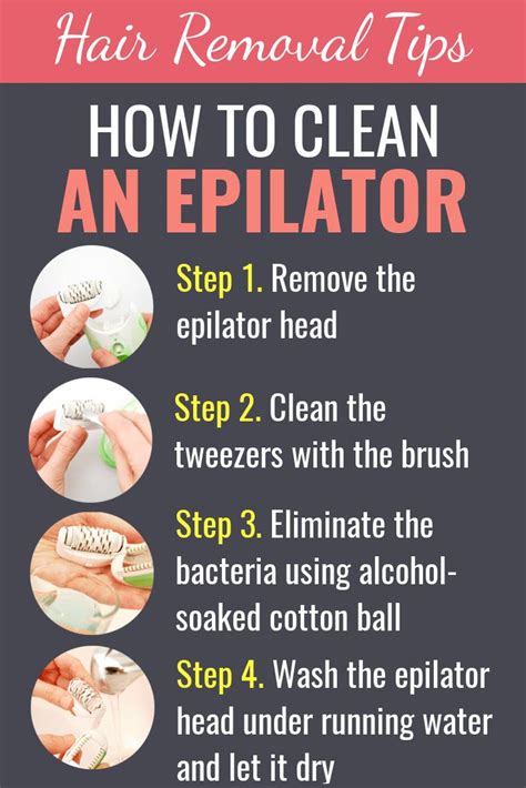 clean  epilator step  step guide  images epilator