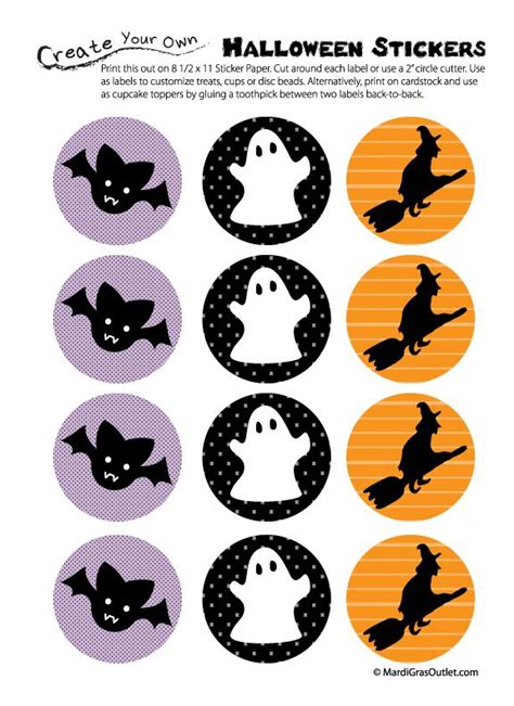 halloween stickers   shapes  colors