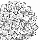 Coloring Teens Pages Flower Kids sketch template