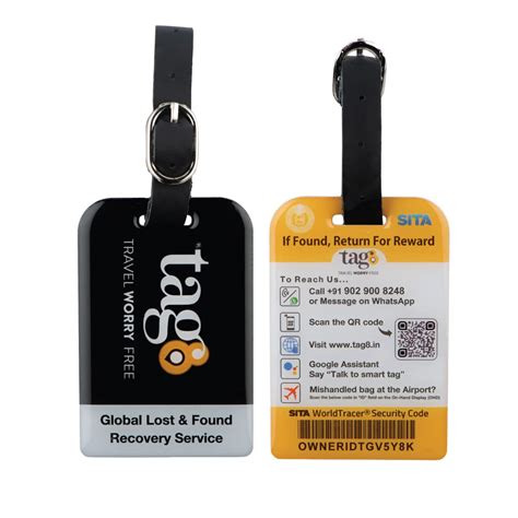 buy tag bag security tag  lost recovery service waterproof