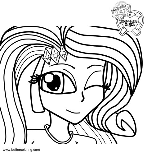 rarity    pony equestria girls coloring pages