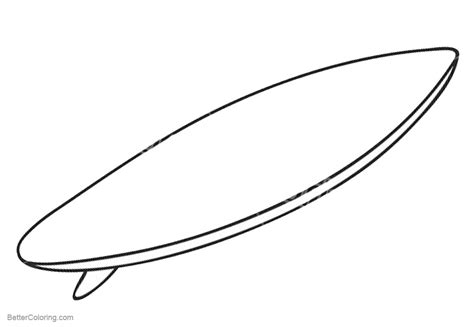outlined surfboard coloring pages  printable coloring pages