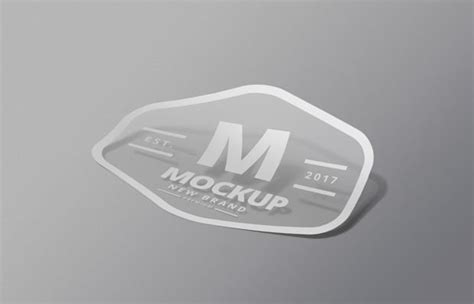 customizable brand logo sticker mockup  psd designhooks