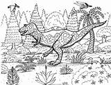 Albertosaurus sketch template