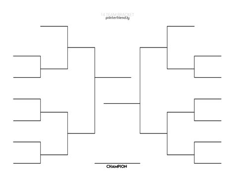 team single elimination bracket printable fillable   format