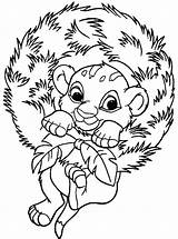 Simba Coloring Pages Baby Hyena Medium Spotted Lion King Printable Disney Christmas Getcolorings Color Adult Comments Little sketch template