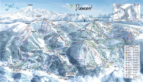praz sur arly piste map plan  ski slopes  lifts onthesnow