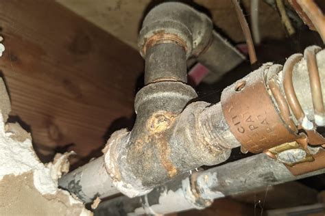 problem  galvanized supply pipes scott home inspection